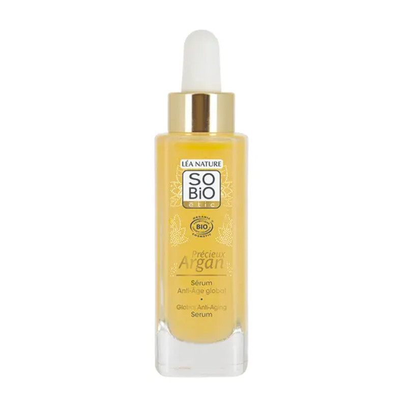 Crème Légère Anti-âge SO BIO ÉTIC à L'huile D'argan - 50 Ml, Bio, Acide Glycolique, Protection UVA, Neuf Sous Blister
