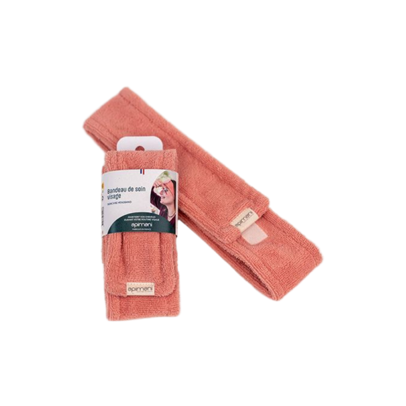 Bandeau Esthétique Rose Pour Soins Et Maquillage - Fermeture Scratch - Très Bonne Qualité