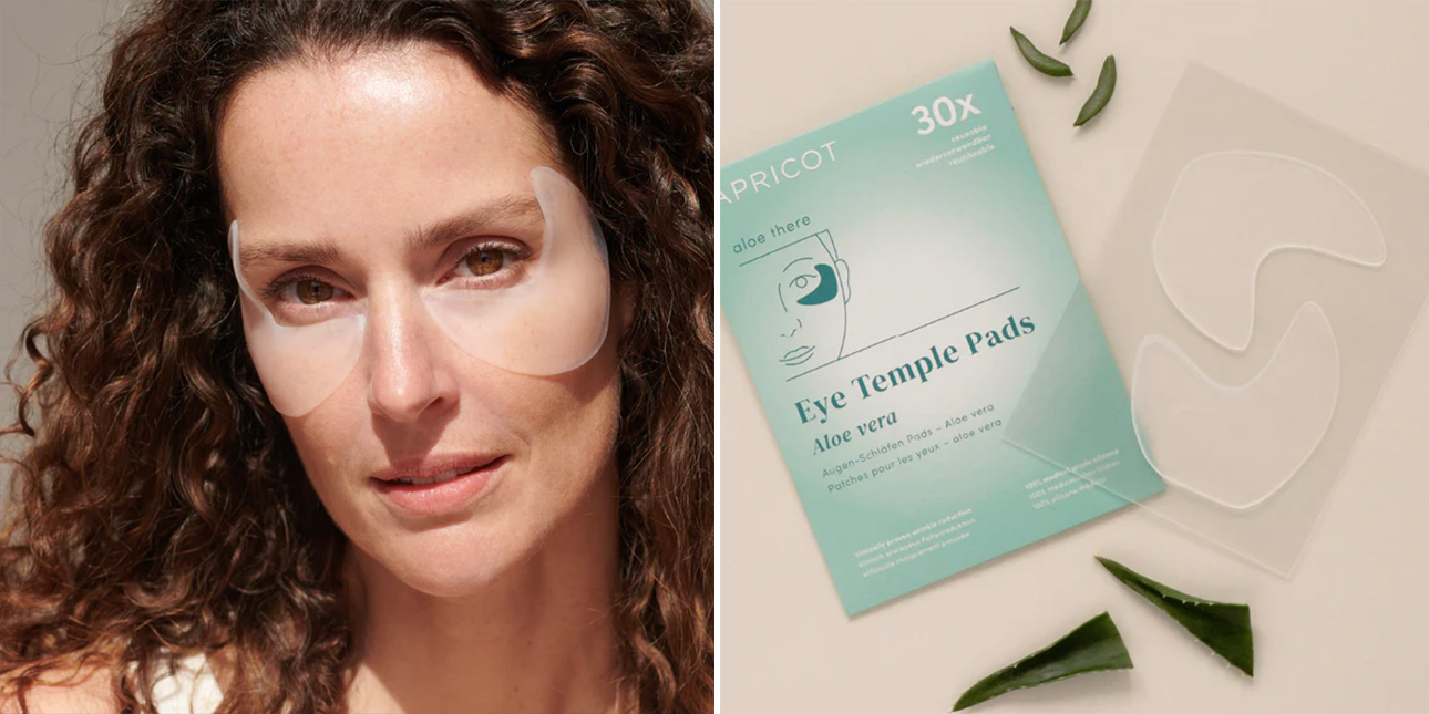 Patch Yeux et Tempes à l'Aloe Vera Réutilisable - Apricot