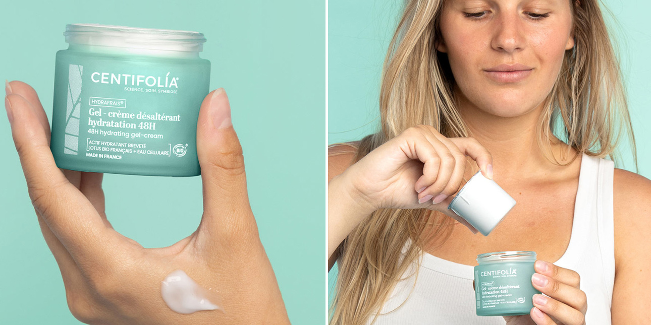 Gel-Crème Désaltérant - Hydratation 48h - Centifolia