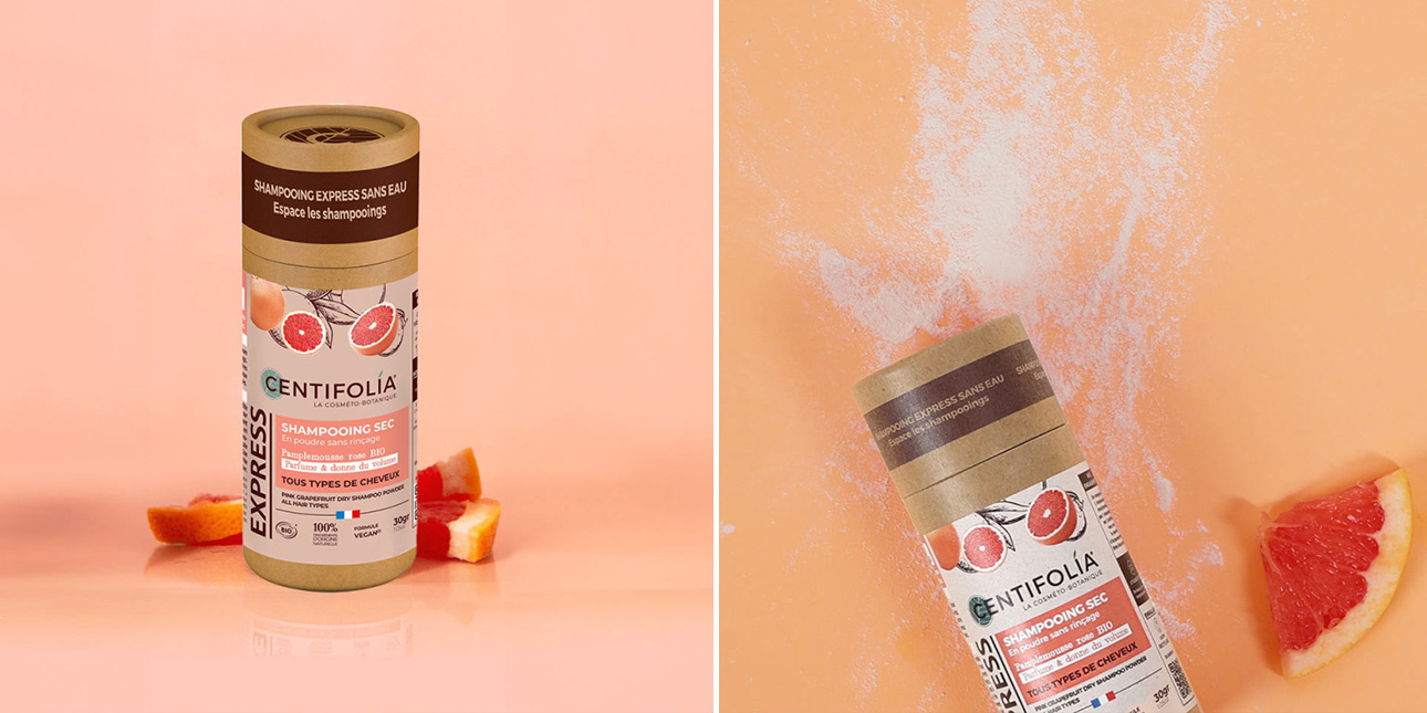 Shampoing Sec Sans Rinçage - Pamplemousse Rose - Centifolia