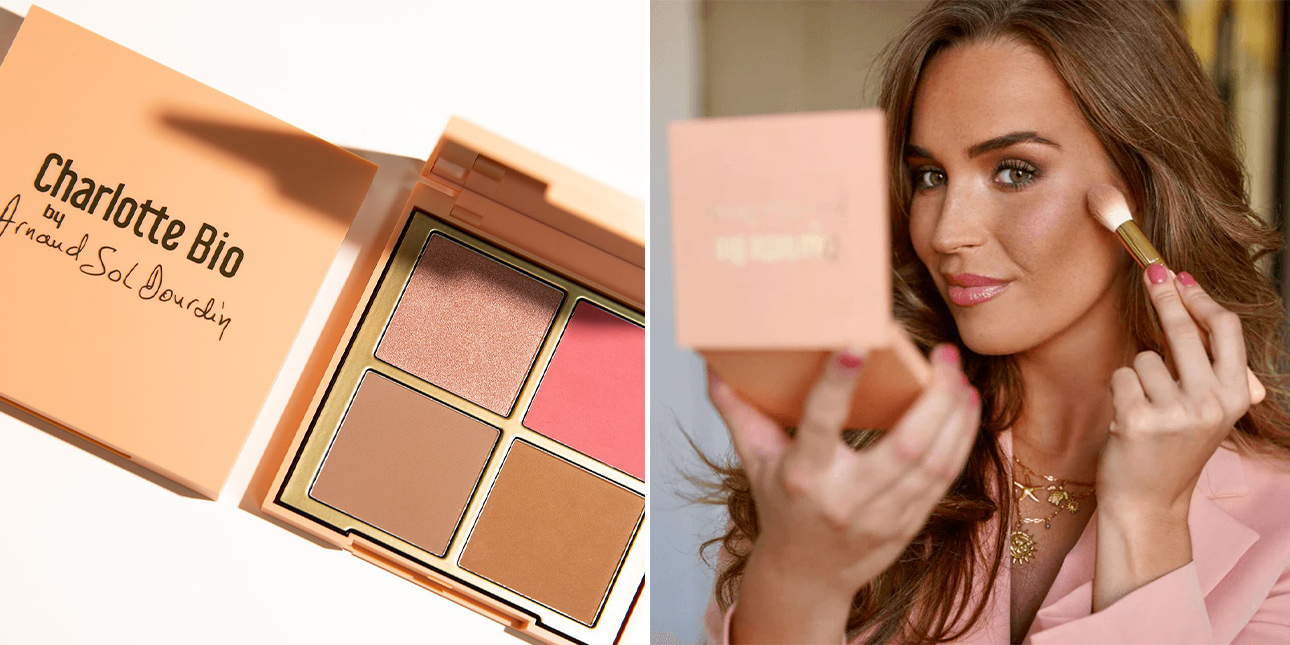 Palette Bonne Mine -  Blush, Contour, Highlighter, Bronzer - Charlotte Bio