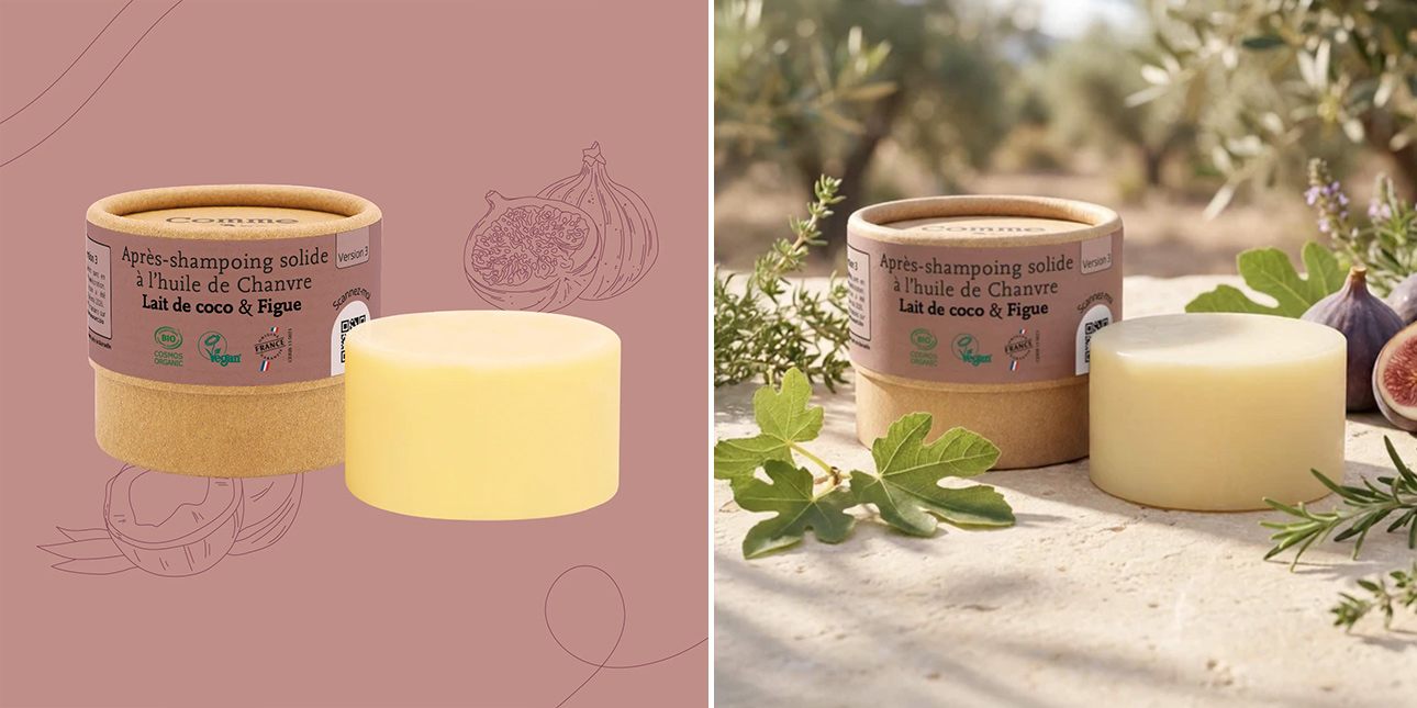Après-shampoing Solide - Lait de Coco & Figue - Comme Avant