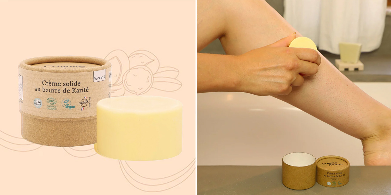 Crème Solide au Beurre de Karité Bio - Peaux Normales - Comme Avant