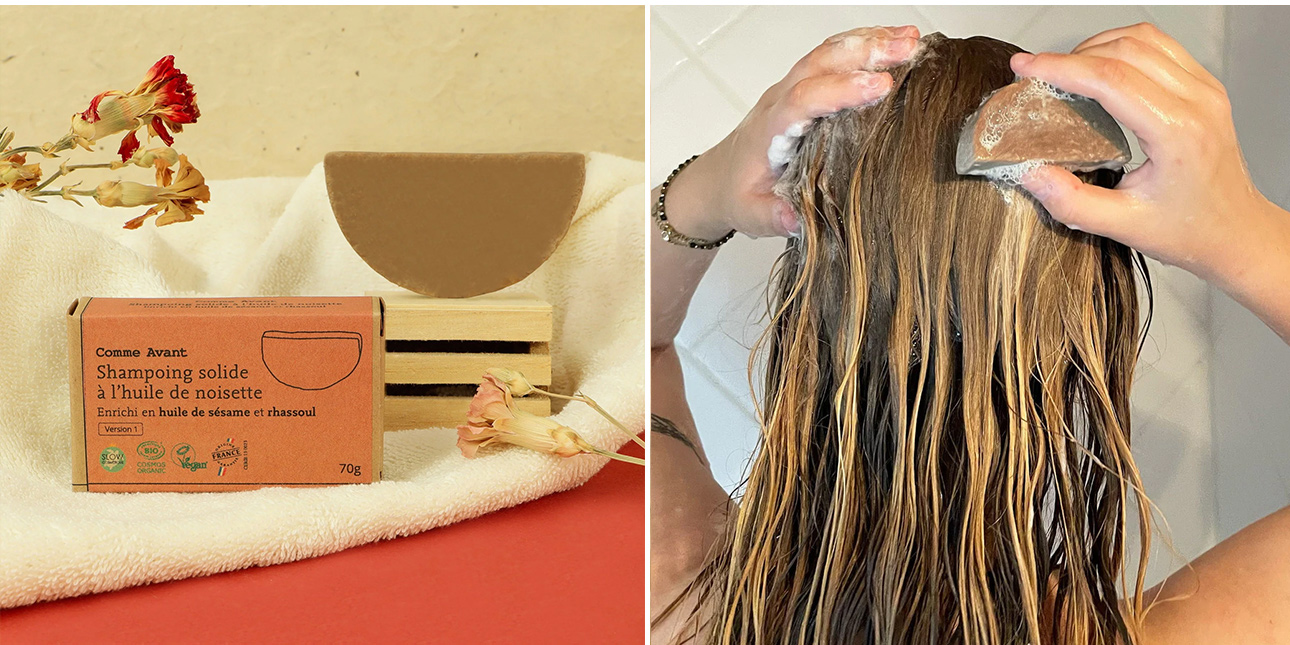 Shampoing Solide au Sésame Bio - Cheveux Gras - Comme Avant