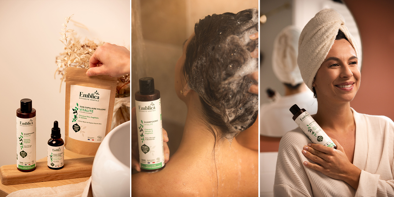 Shampoing Vitalité - Cheveux Abimés & Fragilisés - Emblica