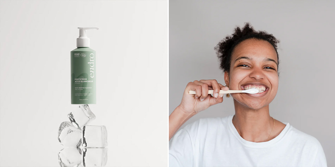Dentifrice Actif Blancheur au Fluor - Menthe Glaciale - Endro