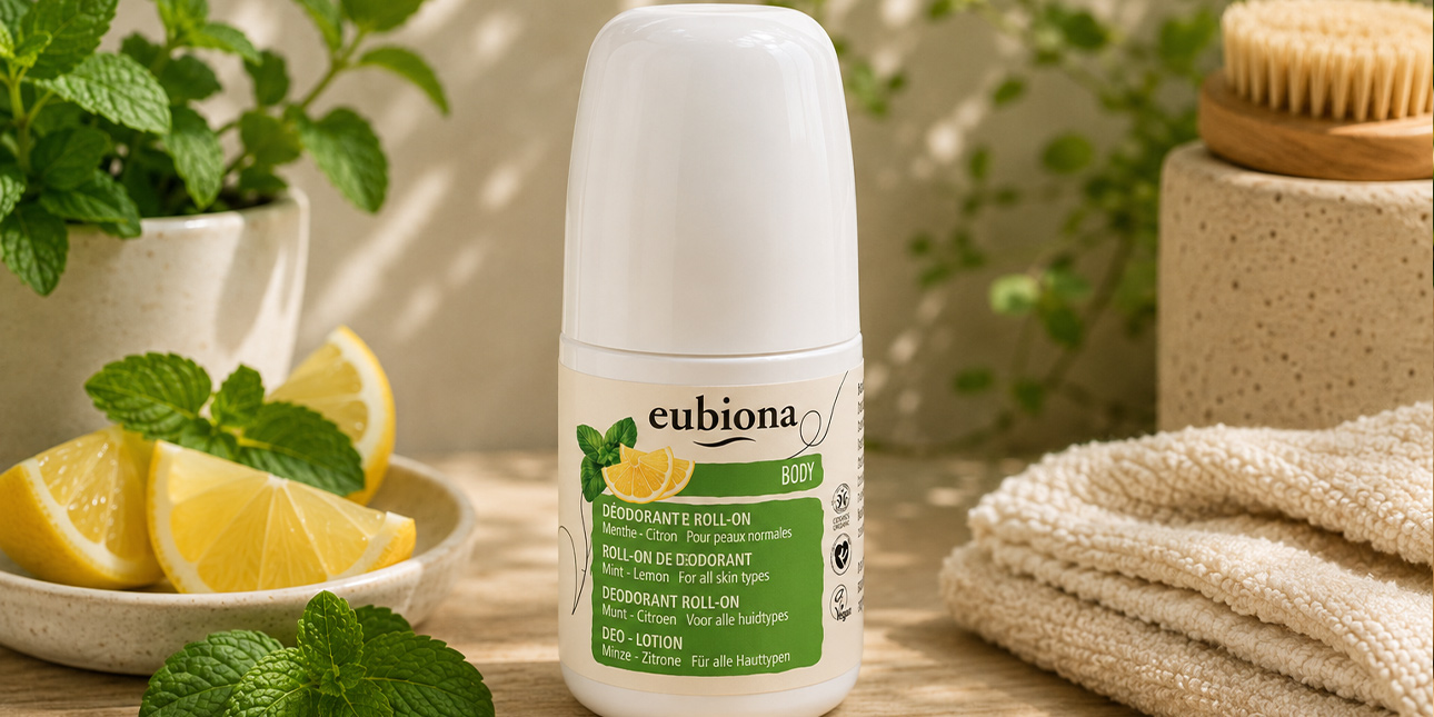 Déodorant Roll-On Revigorant - Menthe & Citron - Eubiona