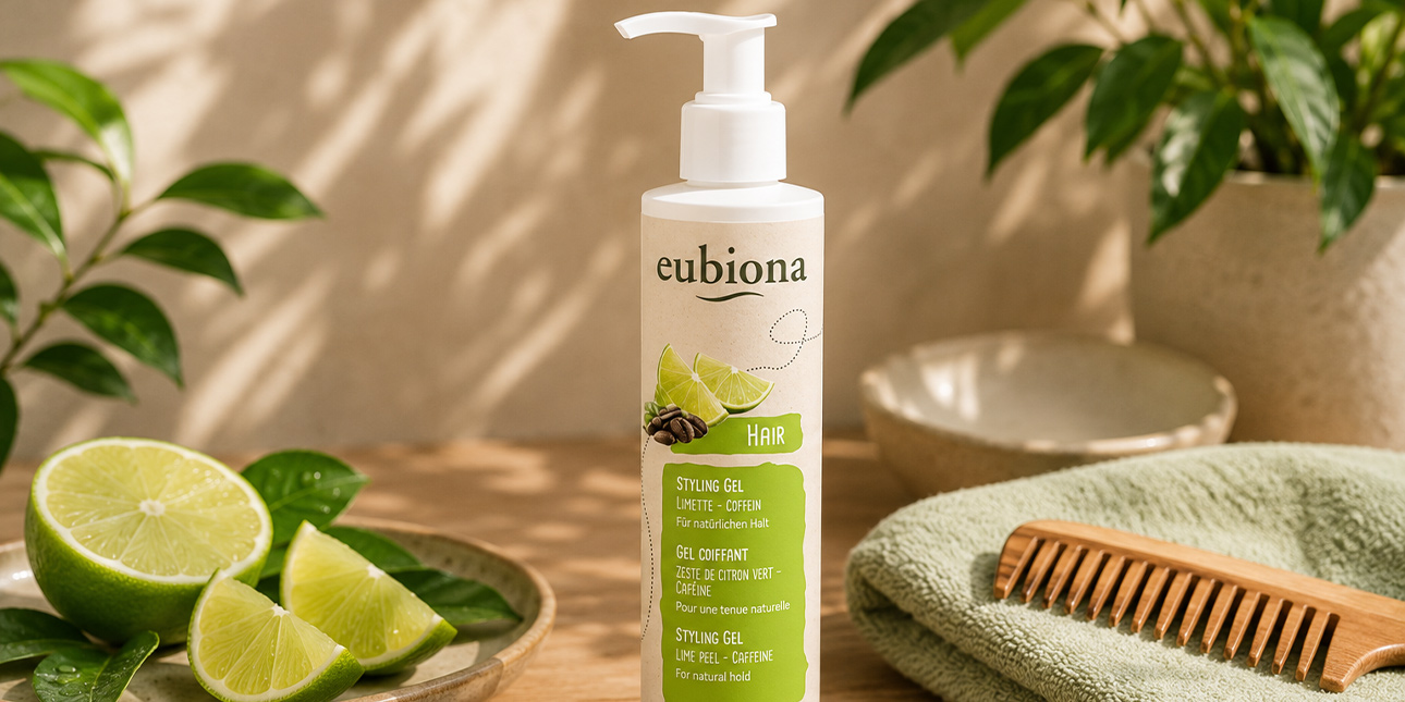 Gel Coiffant - Zeste de Citron Vert & Caféine - Eubiona