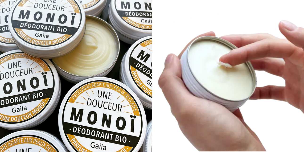 Baume Déodorant Fraicheur - Monoï - Gaiia