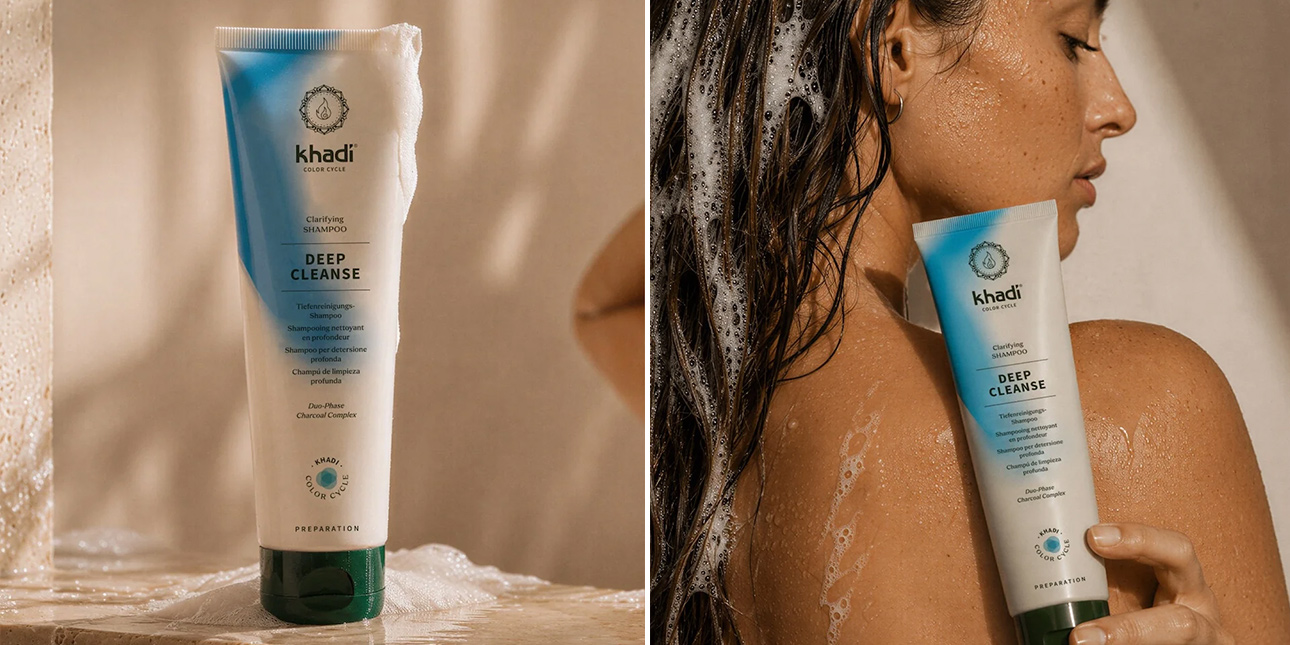 Shampoing Ayurvédique Clarifiant au Charbon - Khadi