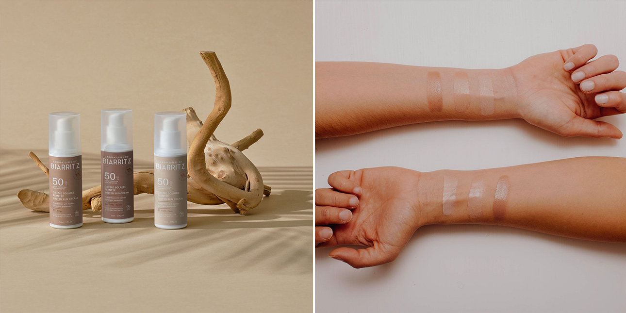Crème Solaire Visage Teintée SPF50 - Laboratoires de Biarritz