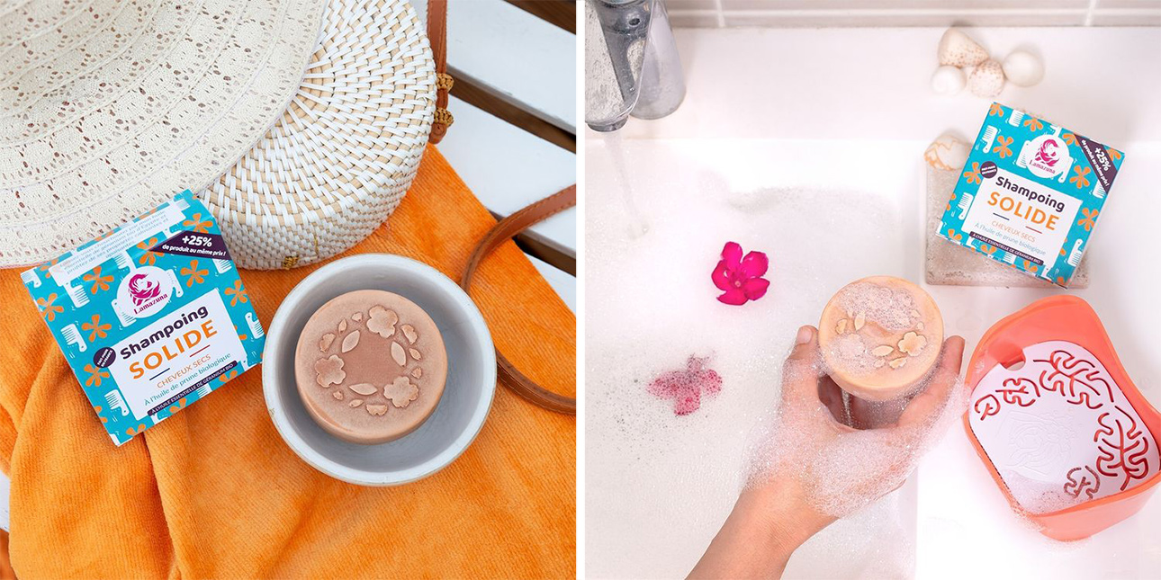 shampoing solide cheveux secs Lamazuna