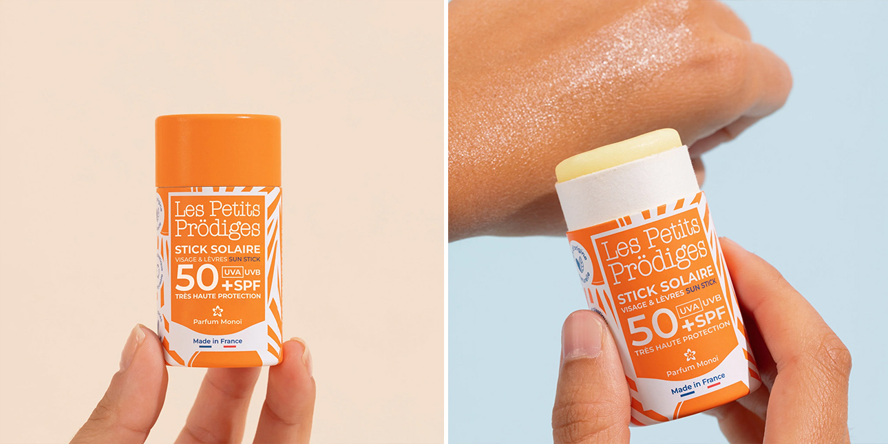 Stick Solaire Visage & Lèvres Monoï SPF 50+ - Les Petits Prödiges