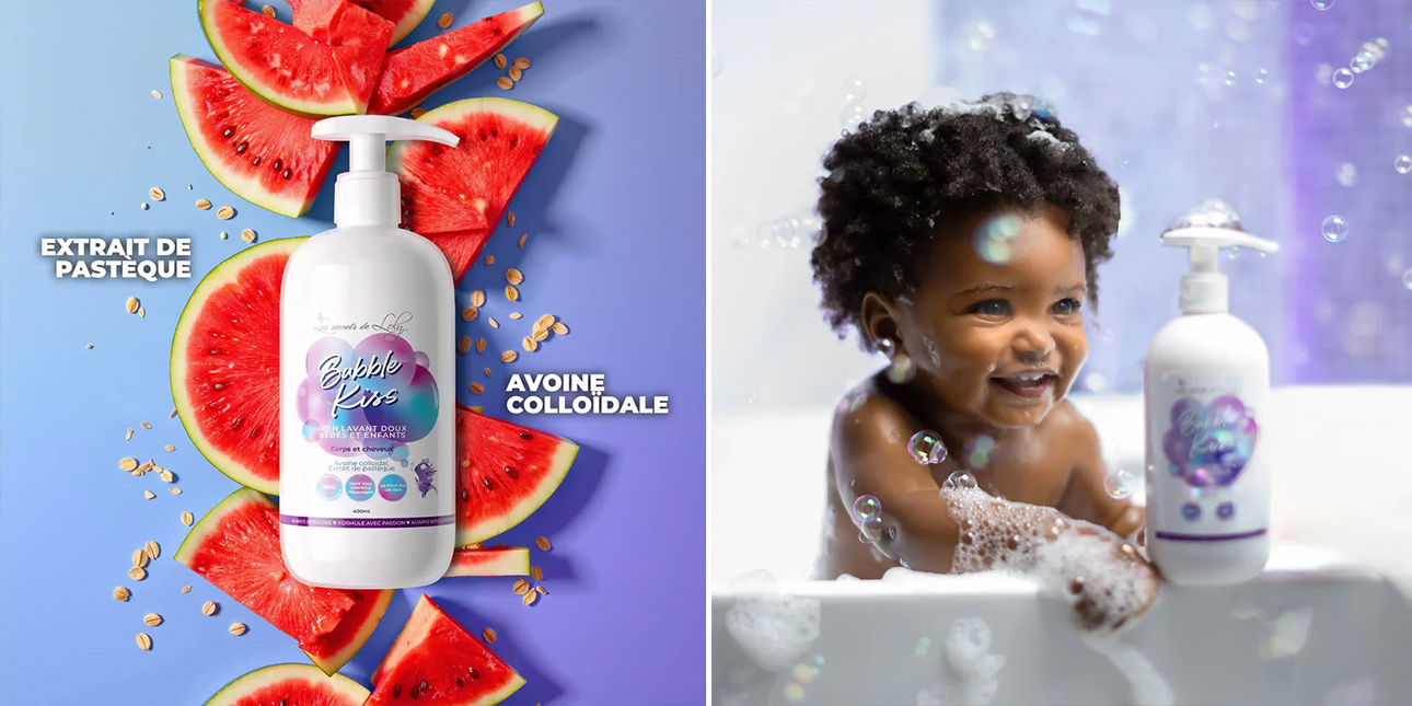 Soin Lavant Doux Bébés et Enfants - Bubble Kiss - Les Secrets de Loly