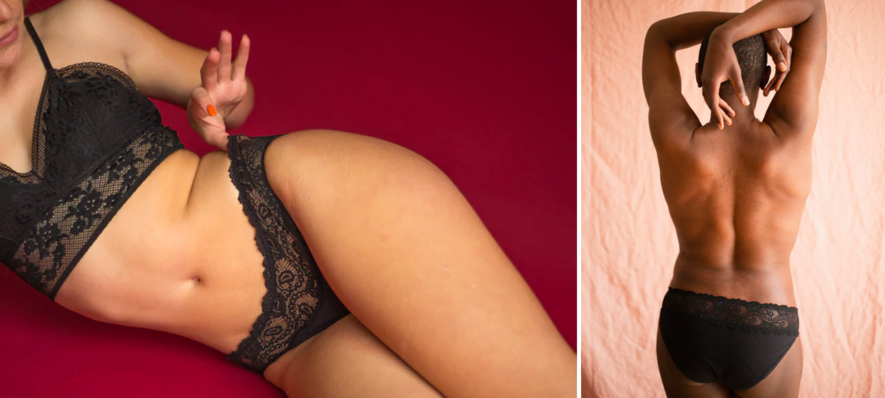 Culotte menstruelle Rosa Pourprées