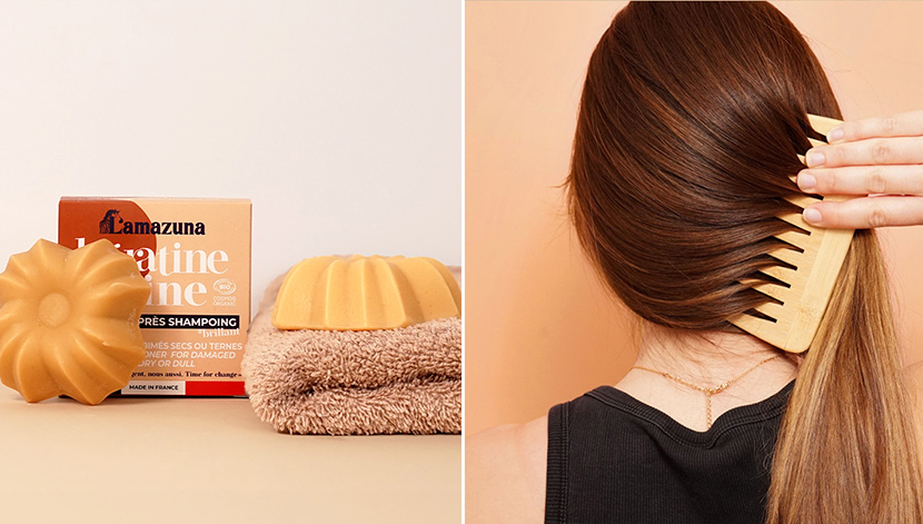 Masque & Après-shampoing "Kératine Shine" - Lamazuna