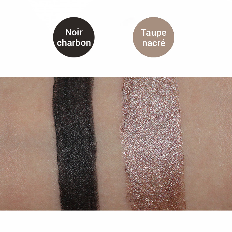 Noir charbon & Taupe nacré