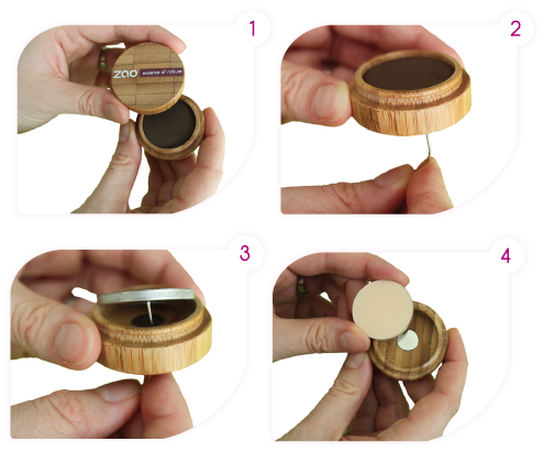 Comment recharger votre Fard à Sourcils Zao