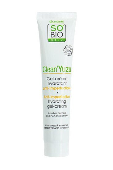 Gel-crème Hydratante Anti-imperfections Clean'Yuzu Bio - SO'BiO étic