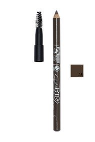Crayon Sourcils Bio Vegan avec Brosse 28 Sombre - Purobio