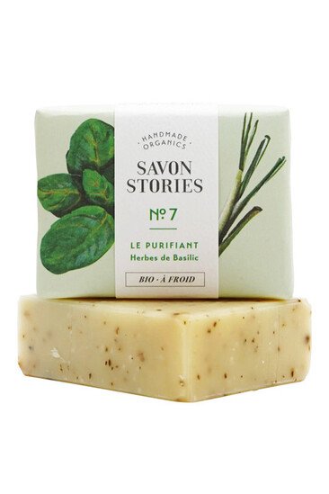 Savon n°7 Purifiant au Basilic - Savon Stories