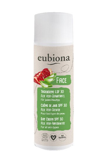 Crème de Jour SPF30 - Aloe Vera & Grenade - Eubiona