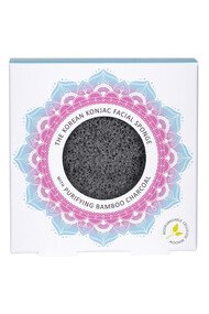 Eponge Konjac - Charbon de Bambou - Peau grasse acnéique
