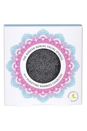 Eponge Konjac - Charbon de Bambou - Peau grasse acnéique