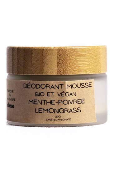 Déodorant Solide Bio - Menthe Poivrée & Lemongrass - Mousse