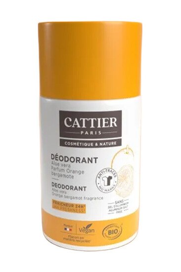 Déodorant Roll-on 24h - Orange & Bergamote - Cattier