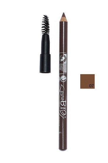 Crayon Sourcils Bio Vegan avec Brosse 28 Sombre - Purobio