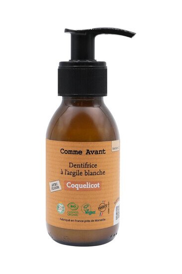 Dentifrice à l'Argile Blanche - Coquelicot - Comme Avant - Produit Classique