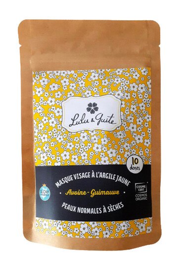 Masque Visage à l'Argile - Peaux Normales à Sèches - Lulu & Guite