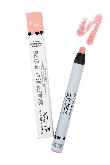 Rouge à Lèvres Zéro Déchet & Vegan - Glossy Nude - Le Papier