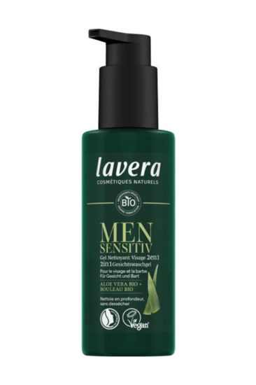 Gel Nettoyant Visage Homme 2 en 1 - Lavera