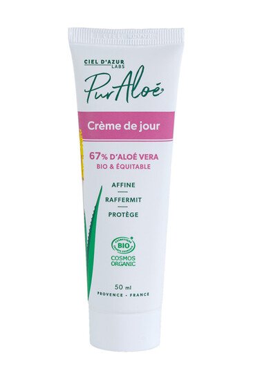 Crème de Jour Bio - 67% Aloe Vera - Pur Aloé