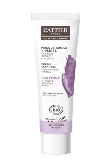 Masque Argile Violette - Peau Fatiguée - Cattier