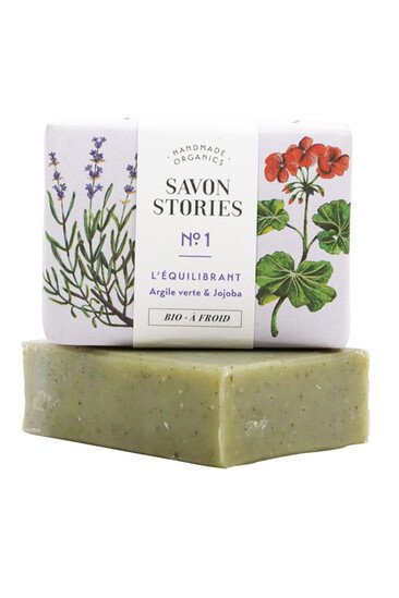 Savon n°1 Equilibrant - Argile Verte & Jojoba - Savon Stories