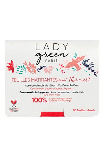 Feuilles Matifiantes au Thé Vert - 50 Feuilles