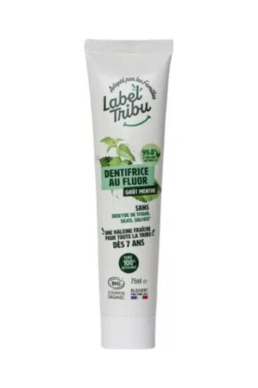 Dentifrice au Fluor - Menthe - Label Tribu