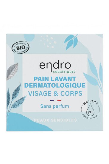 Pain Lavant Dermatologique Bio - Sans Parfum - Endro