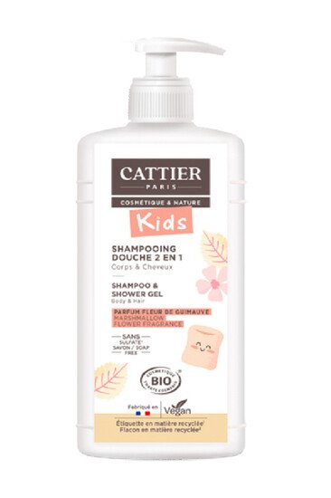Shampoing Douche 2 en 1 - Fleur de Guimauve - Cattier