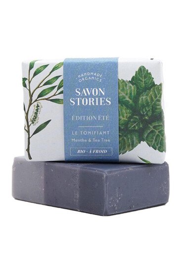 Savon Edition Eté Tonifiant - Menthe Poivrée & Tea Tree - Savon Stories