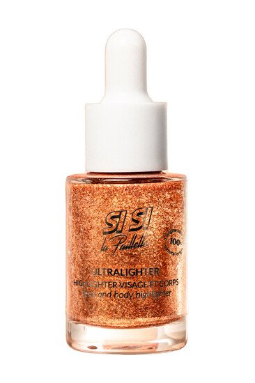 Highlighter Liquide Visage & Corps - Ultralighter - Si Si La Paillette - Rose