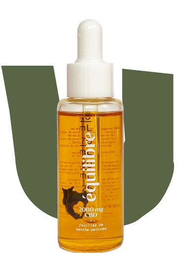 Huile CBD 2000mg - Feuilles de Menthe Poivrée - Équilibre