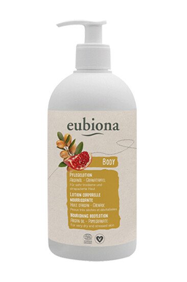 Lotion Corps Nourrissante - Huile d'Argan & Grenade - Eubiona