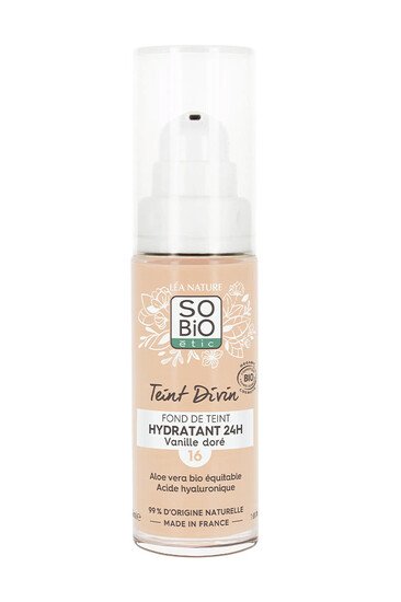 Fond de Teint Hydratant 24h (nouvelle version) - So bio étic - 16 - Vanille Doré