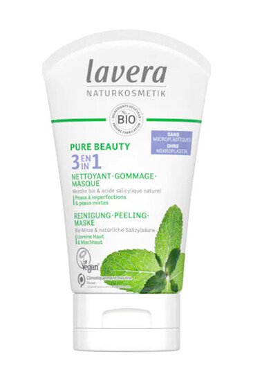 3 en 1 Vegan Nettoyant & Gommage & Masque - Lavera