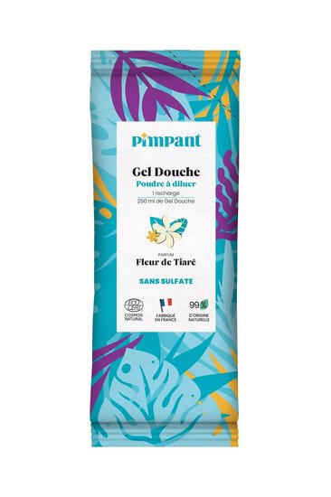 Gel Douche Poudre à Diluer - Fleur de Tiaré - Pimpant